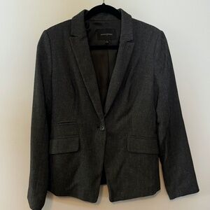 Banana Republic Women’s Size 6 Tweed Herringbone One-Button Blazer
